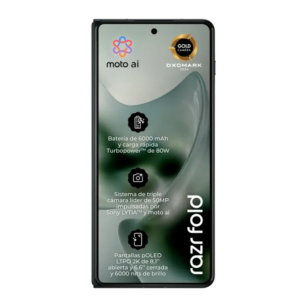 Motorola Razr Fold 5G negro con pantalla pOLED 8,09
