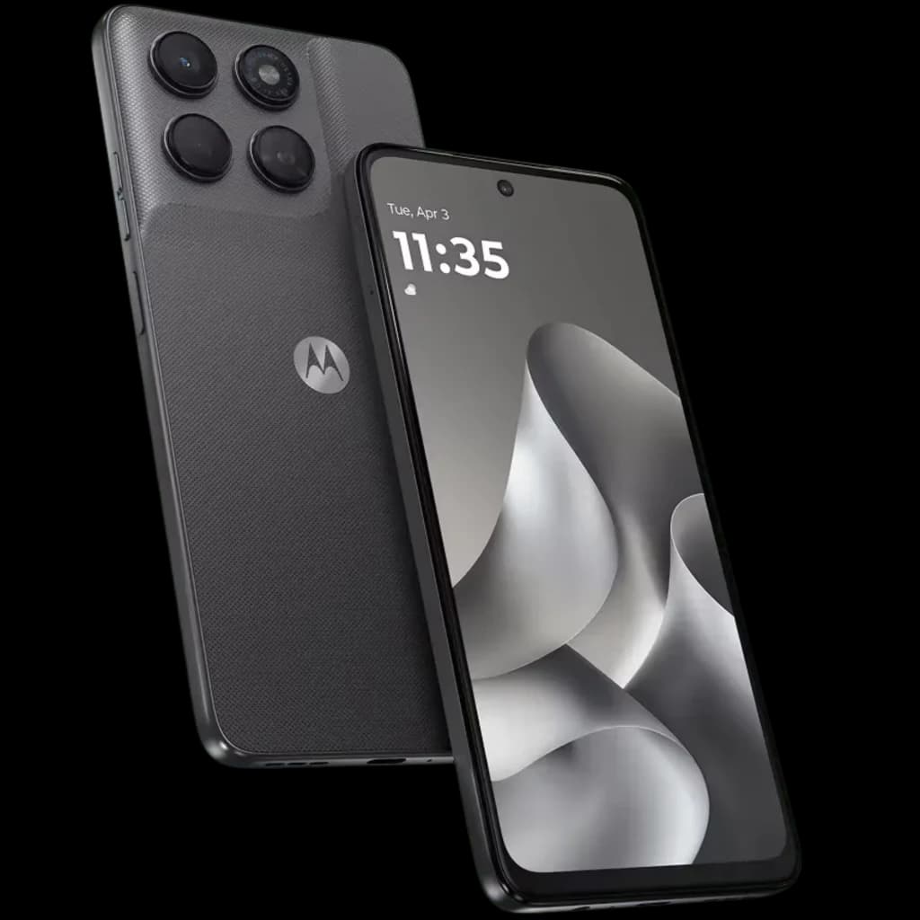 Motorola Moto G47 5G 128 Go Pantone Impenetrable 8 Go 108 MP gris, dos texturé, triple caméra proéminente, écran bord à bord avec poinçon central