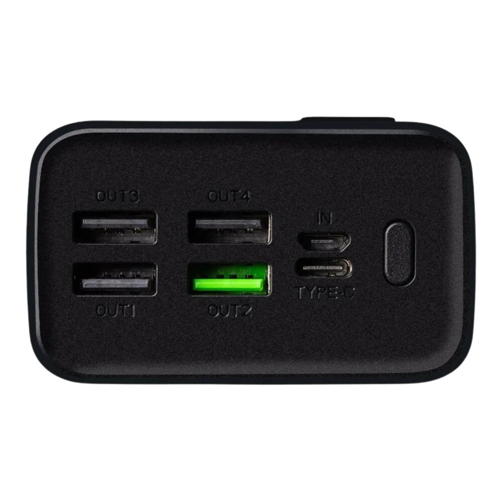 OBAL:ME EnergyPulse Power Bank 30000mAh 22,5W USB-C Preto com visor digital de carga, corpo preto fosco, portas USB-A e USB-C e cabo incluso - Item3