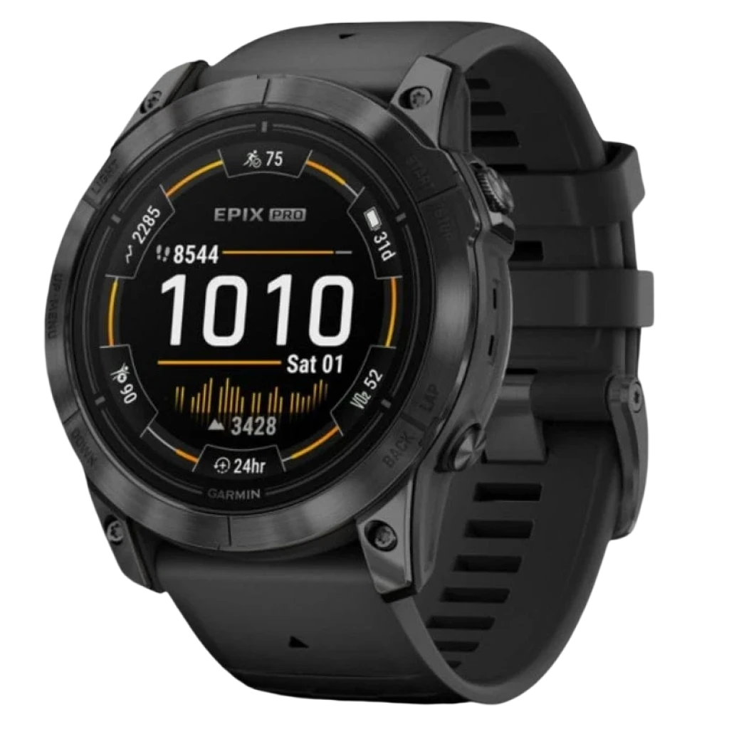 Garmin Epix Pro Gen 2 47 mm renovado em excelente condição, caixa preta robusta, ecrã AMOLED com métricas de stamina, distância, ritmo e batimentos - Item7