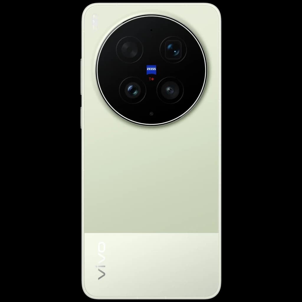Vivo X300 Ultra 5G verde com traseira bicolor e módulo circular preto ZEISS com quatro lentes, destaque para a câmera principal de 200 MP e acabamento premium