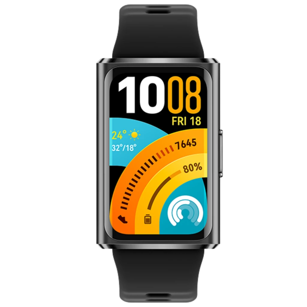 Huawei Band 11 Pro pulsera negra con pantalla AMOLED 1,62 pulgadas, cuerpo metálico, correa perforada ajustable y esfera colorida con métricas de actividad - Ítem1
