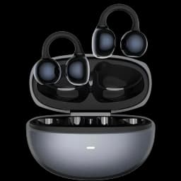 Black Shark C3 Negro - Auriculares Bluetooth Open Ear con estuche de carga compacto, acabado negro brillante, ganchos ergonómicos y diseño ligero y elegante