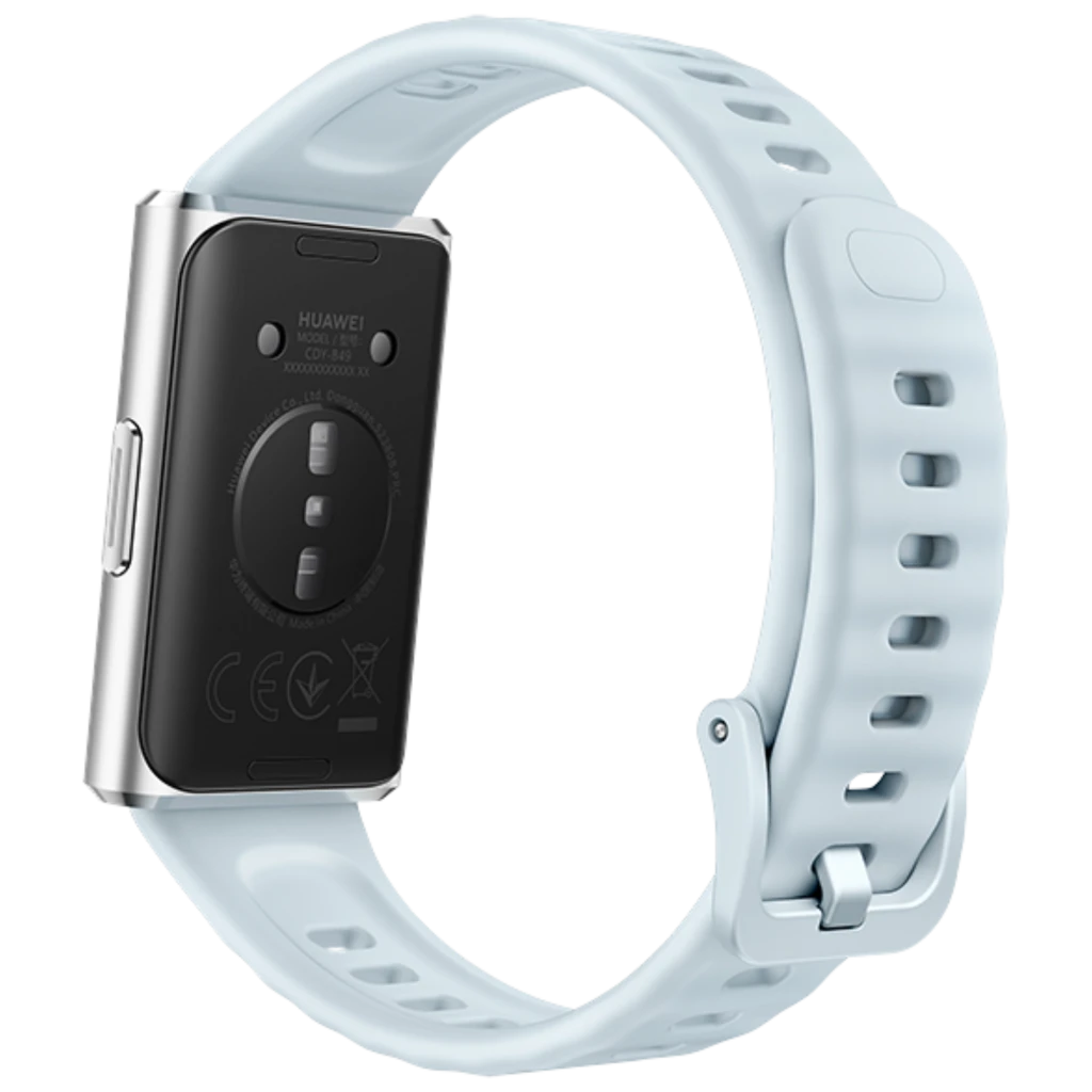 Huawei Band 11 Pro azul con pantalla AMOLED 1,62 pulgadas, caja plateada, botón lateral, correa de silicona ajustable y esfera con métricas de salud - Ítem4