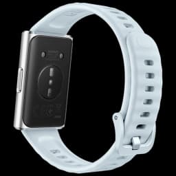 Huawei Band 11 Pro Pulsera de Actividad 1,62 pulgadas AMOLED, correa azul con hebilla, carcasa plateada y sensor trasero, resistente 5 ATM, autonomía 14 días