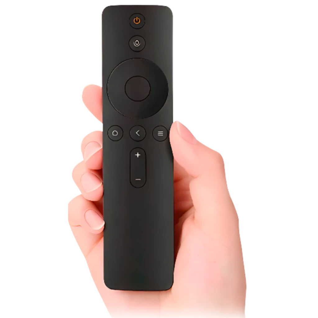 Xiaomi Remote Control Mando Inalámbrico negro, compacto y minimalista con botones de encendido, voz, navegación circular, atrás, inicio, menú y volumen - Ítem1