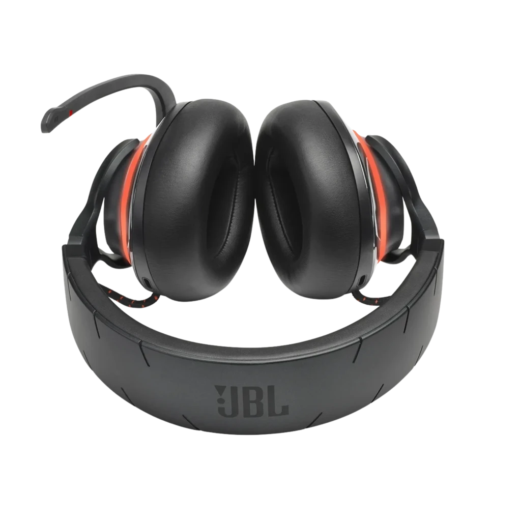 Casque gaming sans fil JBL Quantum 810 avec éclairage LED bleu, micro perche amovible, coussinets rembourrés, arceau mat et dongle USB inclus - Ítem5