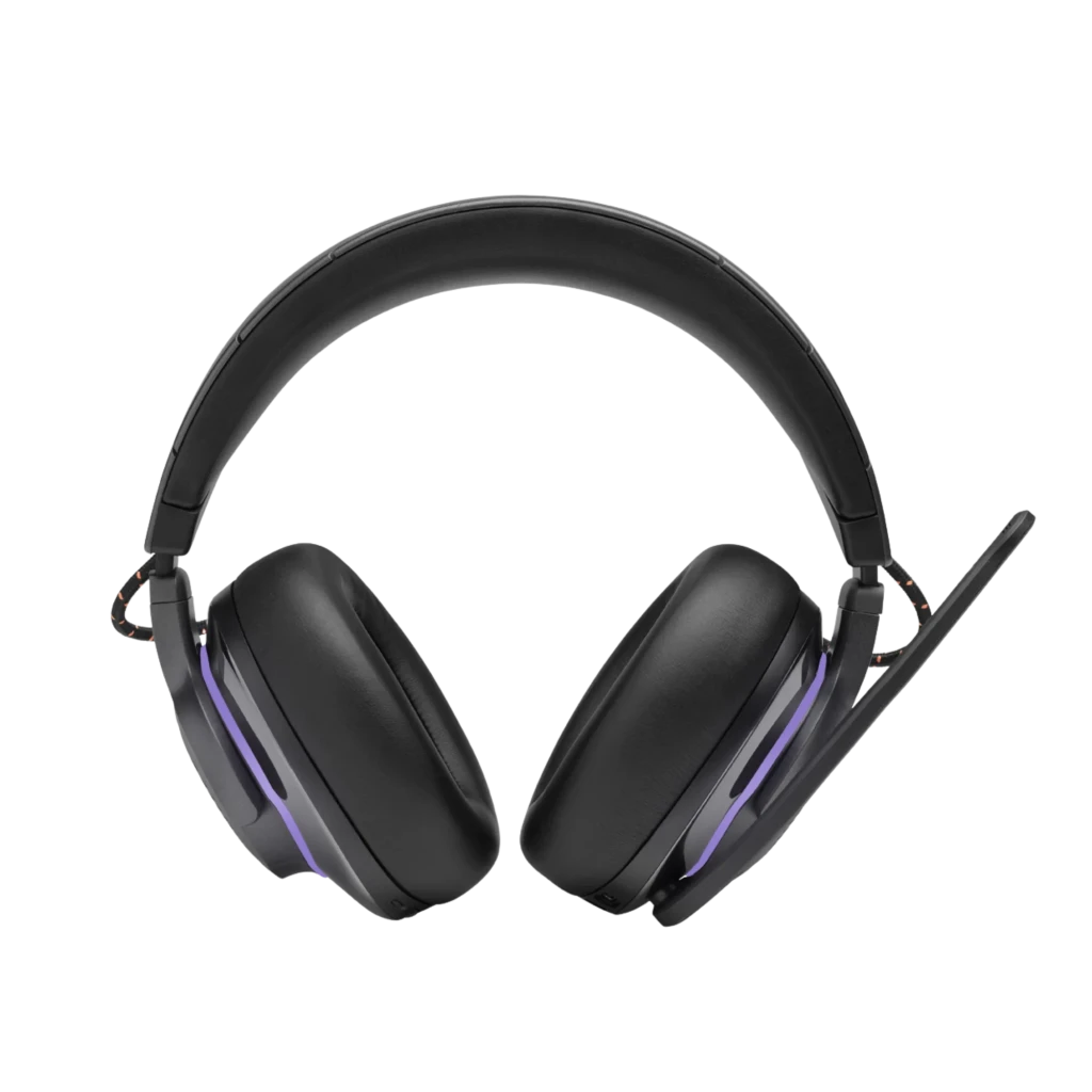 Casque gaming sans fil JBL Quantum 810 avec éclairage LED bleu, micro perche amovible, coussinets rembourrés, arceau mat et dongle USB inclus - Ítem4