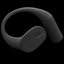 Auricular JBL Sense Lite negro con diseño de aro flexible sobre la oreja, acabado mate y logo JBL grabado; compacto, resistente IP54 y ergonómico