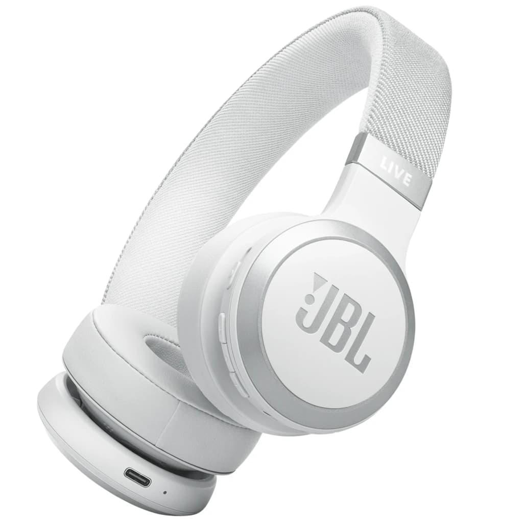 JBL Live 670NC Bluetooth Blanc - Casque sans fil