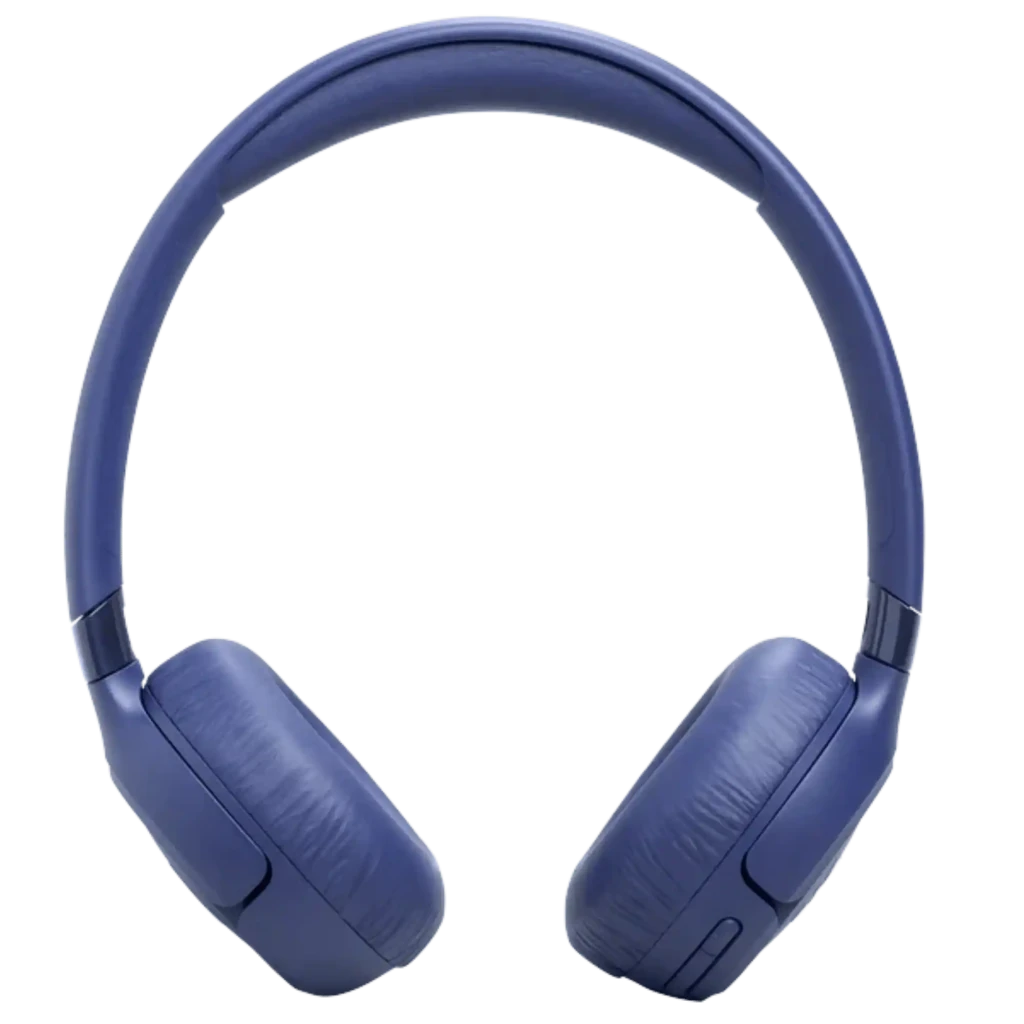 JBL Tune 680NC Azul, auriculares supraaurales inalámbricos con diseño plegable, acolchado suave, controles laterales y logotipo JBL destacado en copa - Ítem1