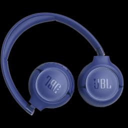 JBL Tune 680NC Bleu casque supra-auriculaire sans fil pliable, coques rondes mates avec logo JBL, arceau ajustable, coussinets rembourrés, design épuré