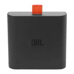JBL Battery 400 18 h Noir, bloc compact noir au fini mat avec languette textile orange, logo JBL en façade, design épuré pour autonomie longue durée