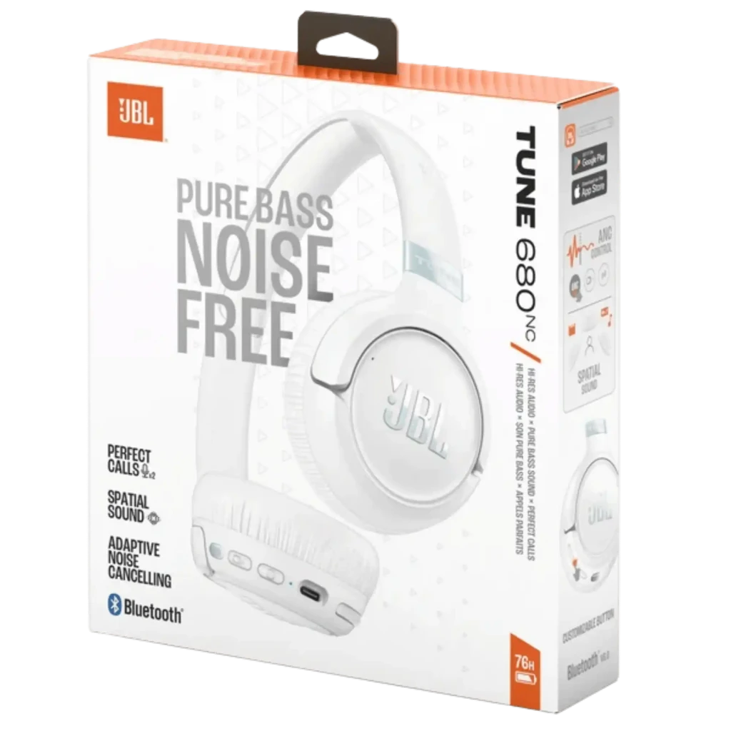 JBL Tune 680NC Blanco - Auriculares Inalámbricos Supraaurales con ANC - Ítem5