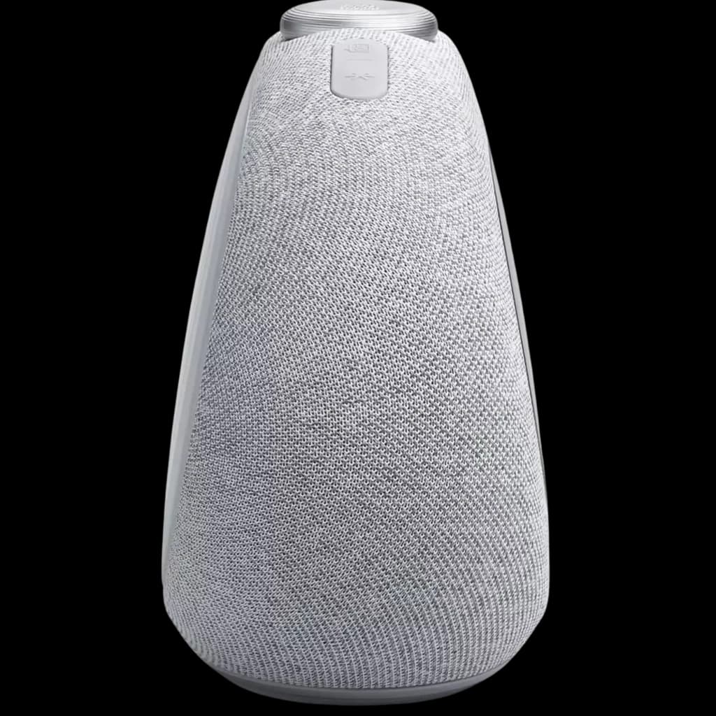 JBL Horizon 3 Radio DAB+/FM Bluetooth 5 W Gris con cuerpo cónico, tela gris texturizada, base antideslizante y rueda superior de control plateada