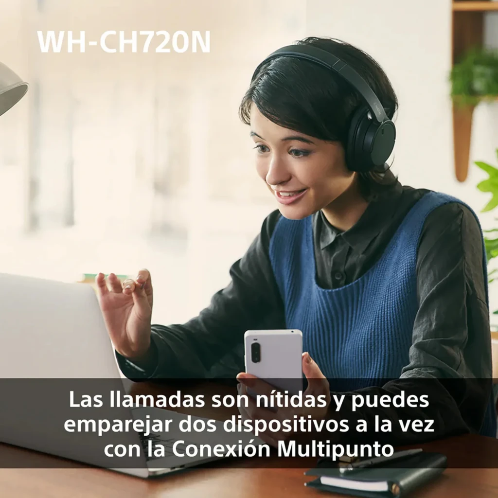 Fones Sony WH-CH720N rosa em over-ear, acolchoados, design leve com arco ajustável e controles laterais discretos. Acabamento fosco elegante. - Item5