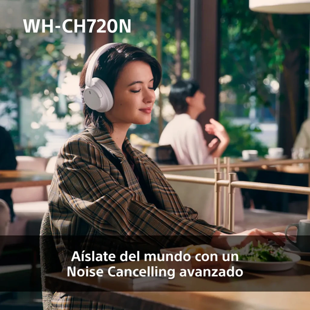 Fones Sony WH-CH720N rosa em over-ear, acolchoados, design leve com arco ajustável e controles laterais discretos. Acabamento fosco elegante. - Item2