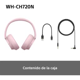 Sony WH-CH720N Rose avec arceau rembourré, coussinets doux circum-auriculaires, design pliable, finitions mates, commandes latérales discrètes