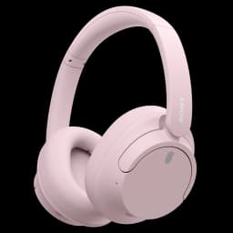 Sony WH-CH720N Rose, casque circum-aural rose pâle avec arceau rembourré, coussinets moelleux et coques lisses minimalistes, bouton et logo Sony discrets