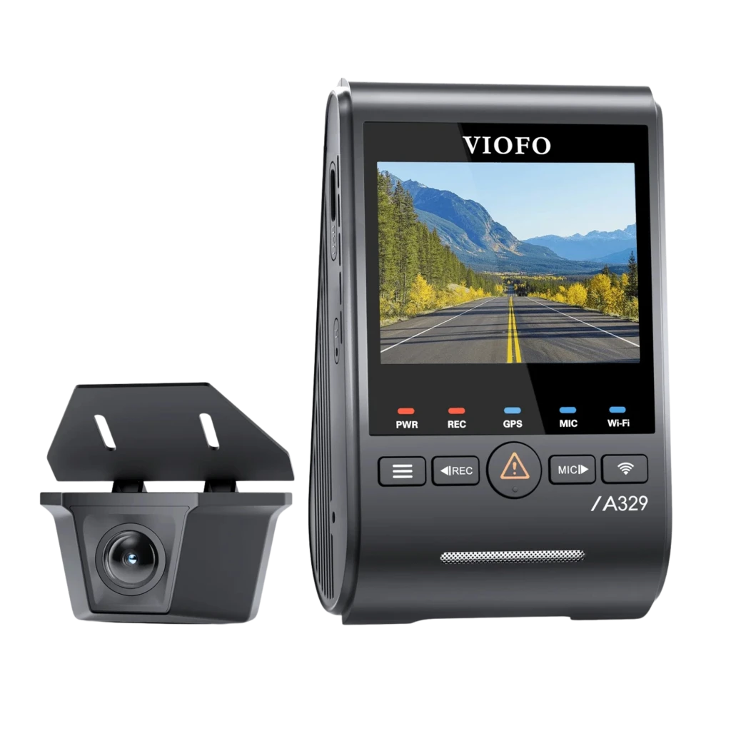 VIOFO A329SW 2CH Dashcam 4K+2K con cámara frontal y trasera, pantalla LCD a color, GPS, WiFi 6, lente 140°, visión nocturna HDR, ranuras microSD y puertos - Ítem2