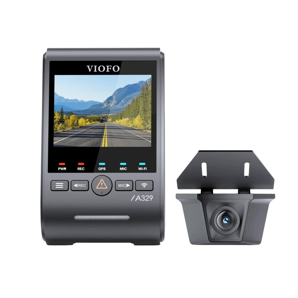 VIOFO A329SW 2CH Dashcam 4K+2K con cámara frontal y trasera, pantalla LCD a color, GPS, WiFi 6, lente 140°, visión nocturna HDR, ranuras microSD y puertos - Ítem3