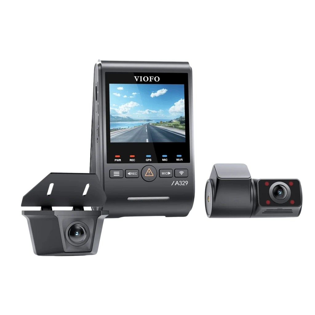 VIOFO A329SW 3CH Dashcam con pantalla, cámara frontal 4K, trasera 2K y cabina 2K; módulos compactos, botones físicos y conectividad WiFi 6 - Ítem2