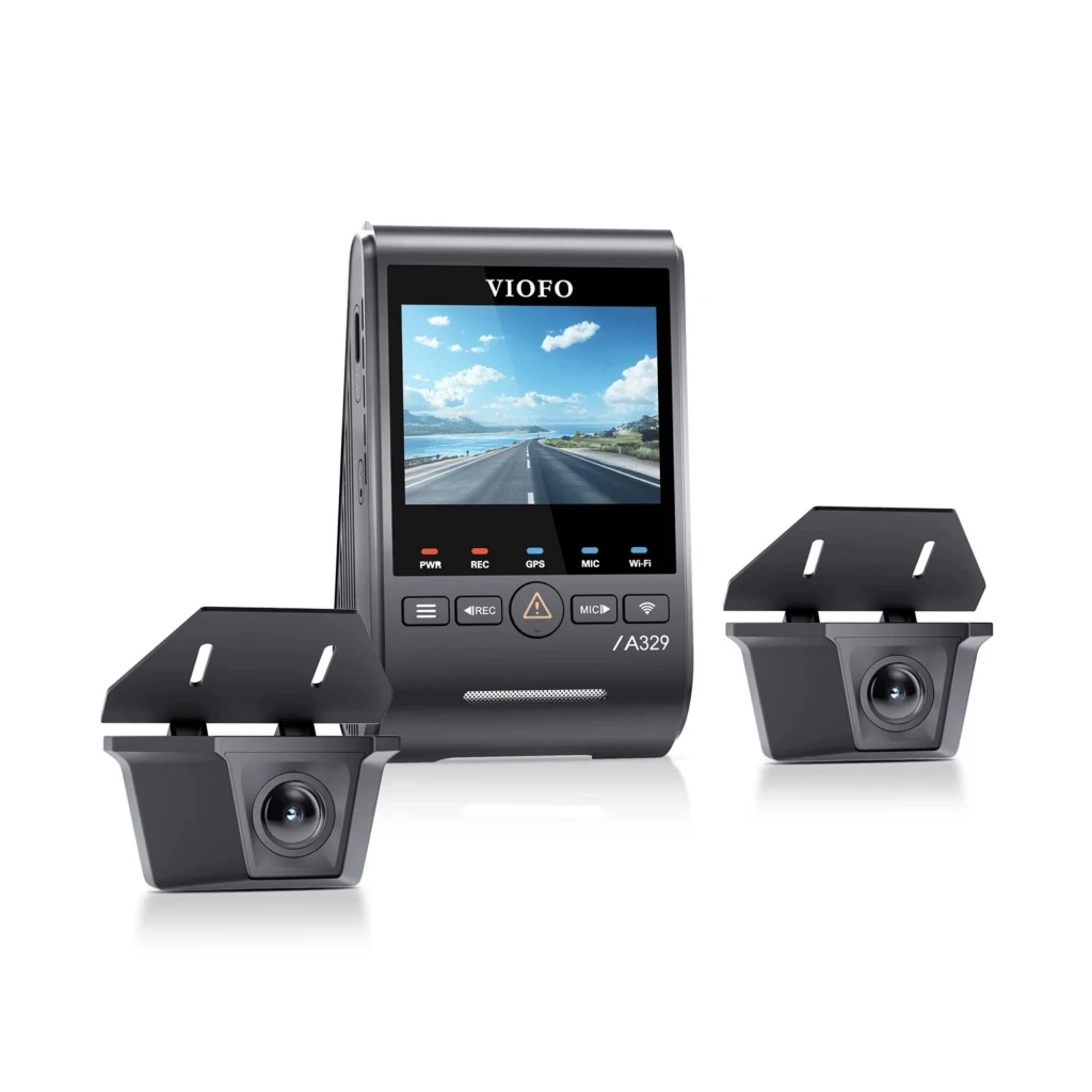 VIOFO A329WW 3CH 4K 30 ips Sony STARVIS 2 avec écran couleur, deux modules caméras arrière étanches, enregistrement triple voie et GPS Wi Fi - Ítem2