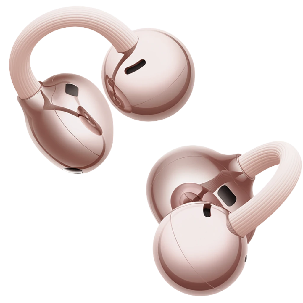 Huawei FreeClip 2 Rose Gold - auriculares Bluetooth con diseño open-ear tipo clip, acabado rosado metálico y estuche de carga compacto a juego - Ítem1