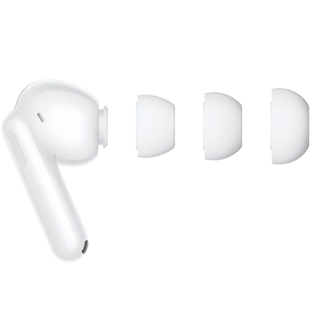 Huawei FreeBuds SE 4 brancos em estojo de carregamento compacto, acabamento brilhante, luz LED frontal e design ergonômico intra-auricular - Item2