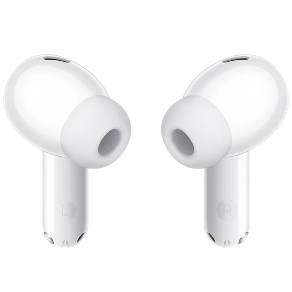 Huawei FreeBuds SE 4 brancos em estojo de carregamento compacto, acabamento brilhante, luz LED frontal e design ergonômico intra-auricular - Item3