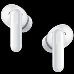Huawei FreeBuds SE 4 inalámbricos blancos con diseño glossy, formato in ear con vástago corto, almohadillas de silicona y micrófonos para ANC, batería