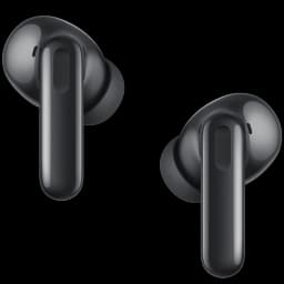Auriculares Huawei FreeBuds SE 4 negros con diseño in-ear brillante, vástago corto, acabado curvo, Bluetooth, ANC y estuche de carga para hasta 50 h