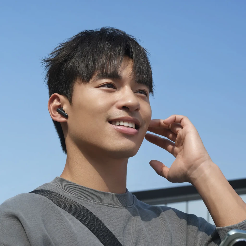 Huawei FreeBuds SE 4 sem fios em preto com estojo compacto, earbuds ergonômicos, indicador LED frontal e acabamento fosco elegante - Item6