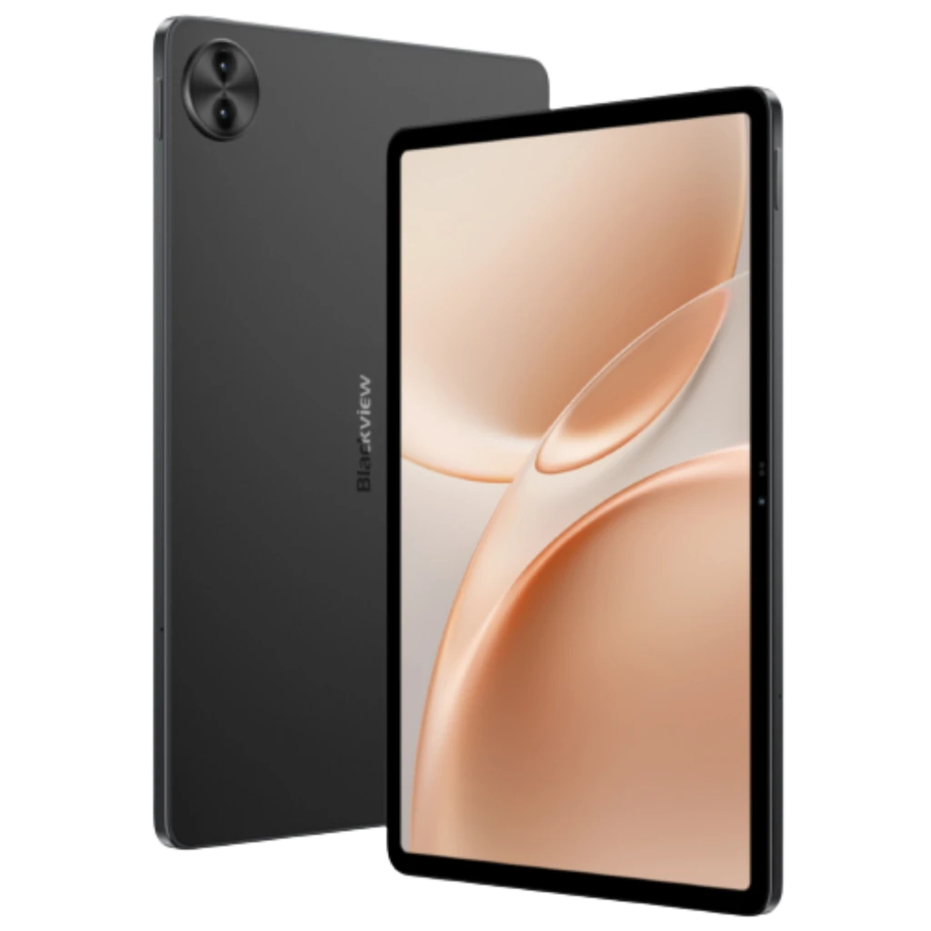 Tablet Blackview Mega 5 WiFi 6 gris con pantalla 12,2 pulgadas de biseles finos y cámara trasera dual en módulo ovalado; frontal con cámara centrada - Ítem7
