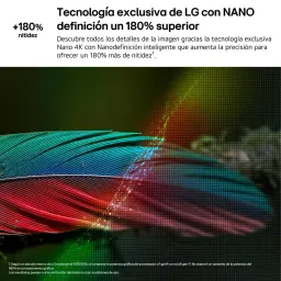 LG 75NU8E0B3LA Smart TV NanoCell 75 4K UHD com tela ampla, cores vivas e precisão Nano 4K; destaque para nitidez +180% e detalhes finos