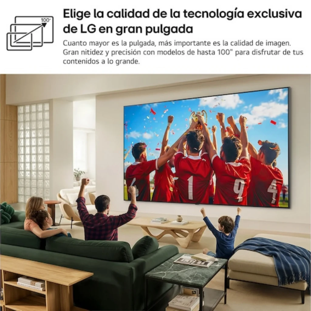 LG 43QNED86B6B Smart TV QNED MiniLED 43 4K α7 AI Gen9 Preto com tela fina, bordas estreitas, base central e cores vibrantes em painel QNED evo - Item8