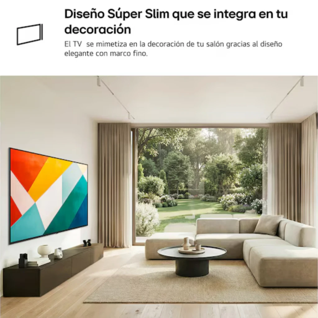 LG 43QNED86B6B Smart TV QNED MiniLED 43 4K α7 AI Gen9 Preto com tela fina, bordas estreitas, base central e cores vibrantes em painel QNED evo - Item9
