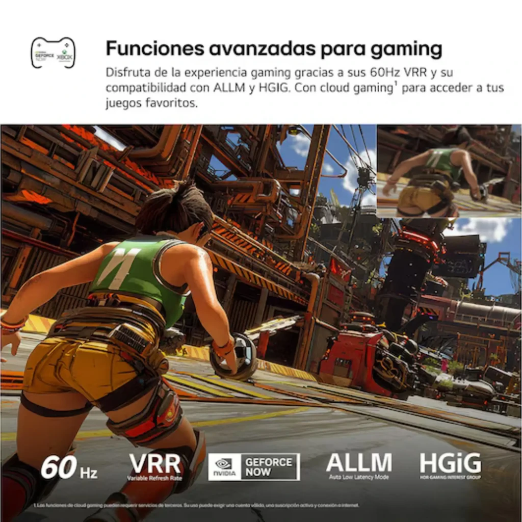 LG 43QNED86B6B Smart TV QNED MiniLED 43 4K α7 AI Gen9 Preto com tela fina, bordas estreitas, base central e cores vibrantes em painel QNED evo - Item5