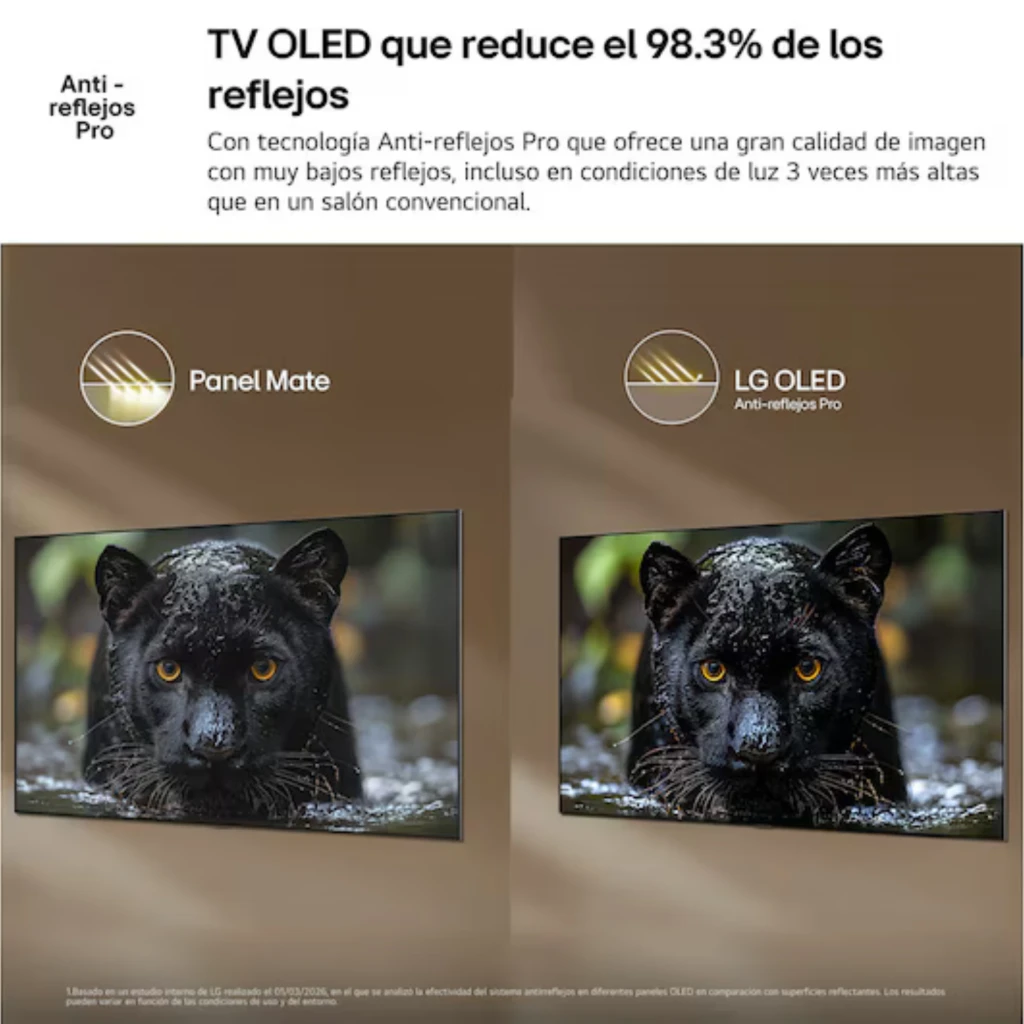 LG OLED55B6ELC Smart TV OLED 55 4K α8 AI Processor Preto com tela fina sem bordas, base dupla, cores vibrantes e pretos puros, controle com ponteiro - Item5
