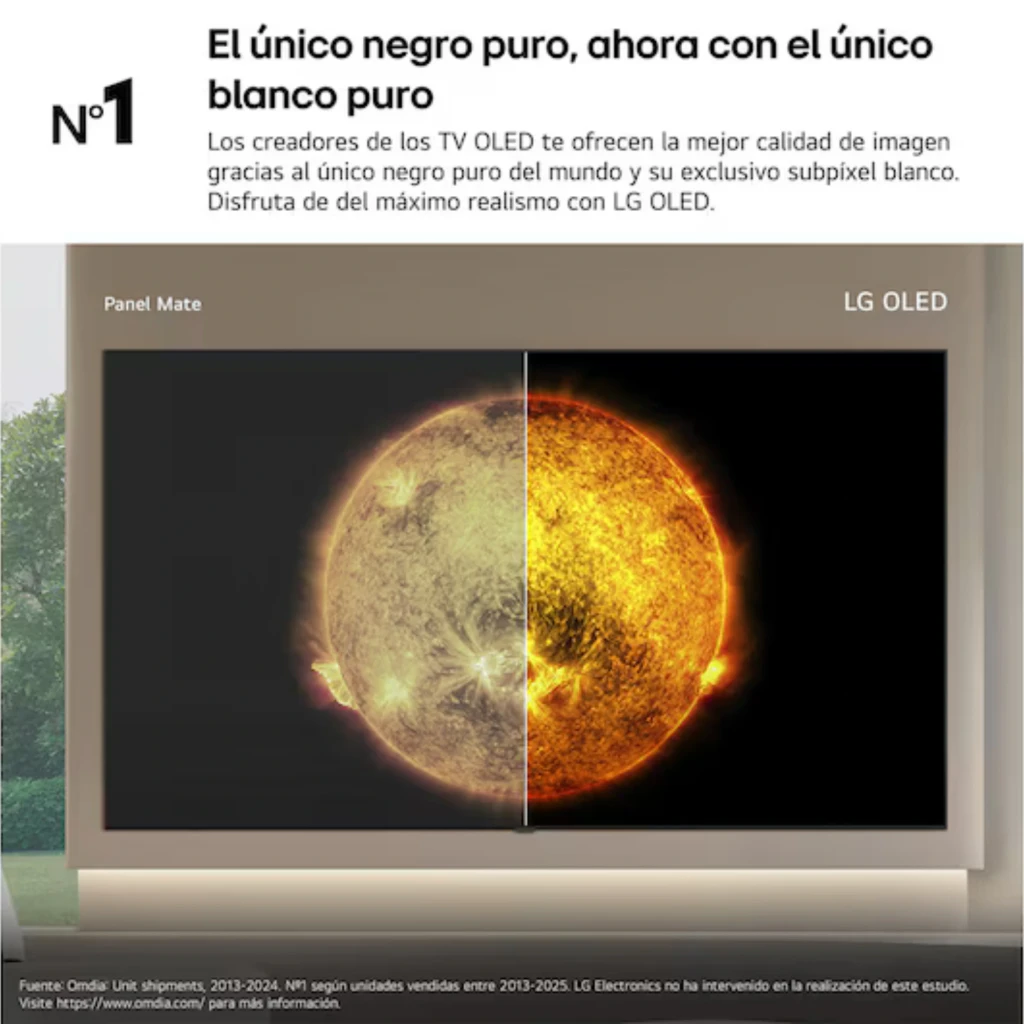 LG OLED55B6ELC Smart TV OLED 55 4K α8 AI Processor Preto com tela fina sem bordas, base dupla, cores vibrantes e pretos puros, controle com ponteiro - Item6