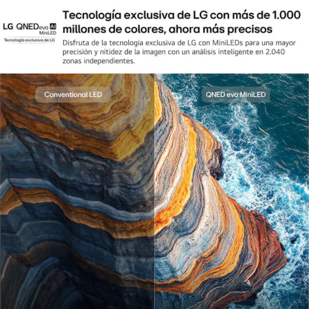LG 65QNED81B6A Smart TV QNED evo MiniLED 65 4K UHD α7 AI Preto com cores vívidas, 2040 zonas, QNED Color Pro, som 100% volume e controle com ponteiro - Item6