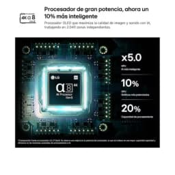 LG 50MRGB87B6B Smart TV 50 pulgadas 4K MiniLED RGB con procesador Alpha 8 AI Gen3, mejora de imagen y sonido, control de 2040 zonas, alto contraste