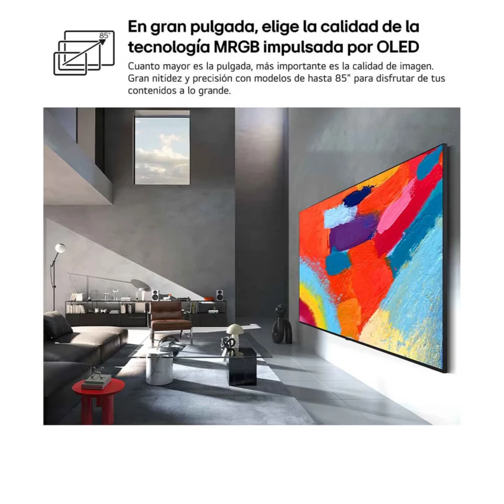 LG 50MRGB87B6B Smart TV 50 pulgadas 4K MiniLED RGB, panel con colores vibrantes, 2040 zonas de atenuación, control remoto con puntero, marco delgado - Ítem1