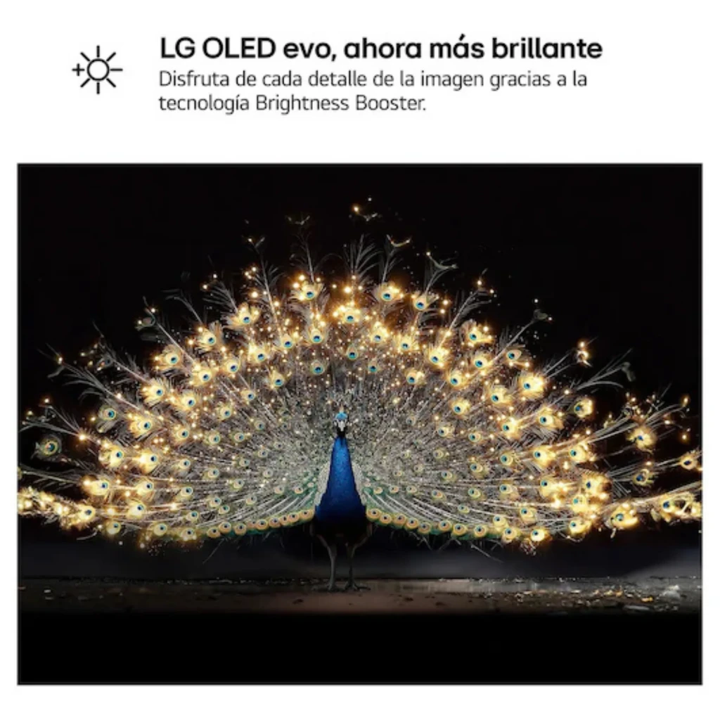LG 42C64LA Smart TV OLED Evo 42 4K α11 AI Gen3 com tela fina sem bordas, pretos profundos, cores vibrantes e base central metálica elegante - Item3