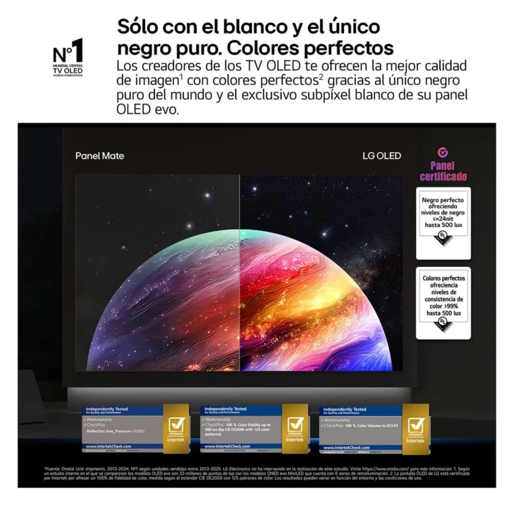 LG OLED77C64LA 77 4K UHD preto com painel OLED evo: contraste absoluto, cores perfeitas, subpixel exclusivo e α9 AI Gen8 para imagem nítida e fluida
