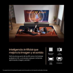 Samsung TQ65QN74FAT Neo QLED 65 pulgadas 4K, biseles ultrafinos, imagen vibrante, sonido Dolby Atmos, Q-Symphony, procesador NQ4 AI Gen2, color negro