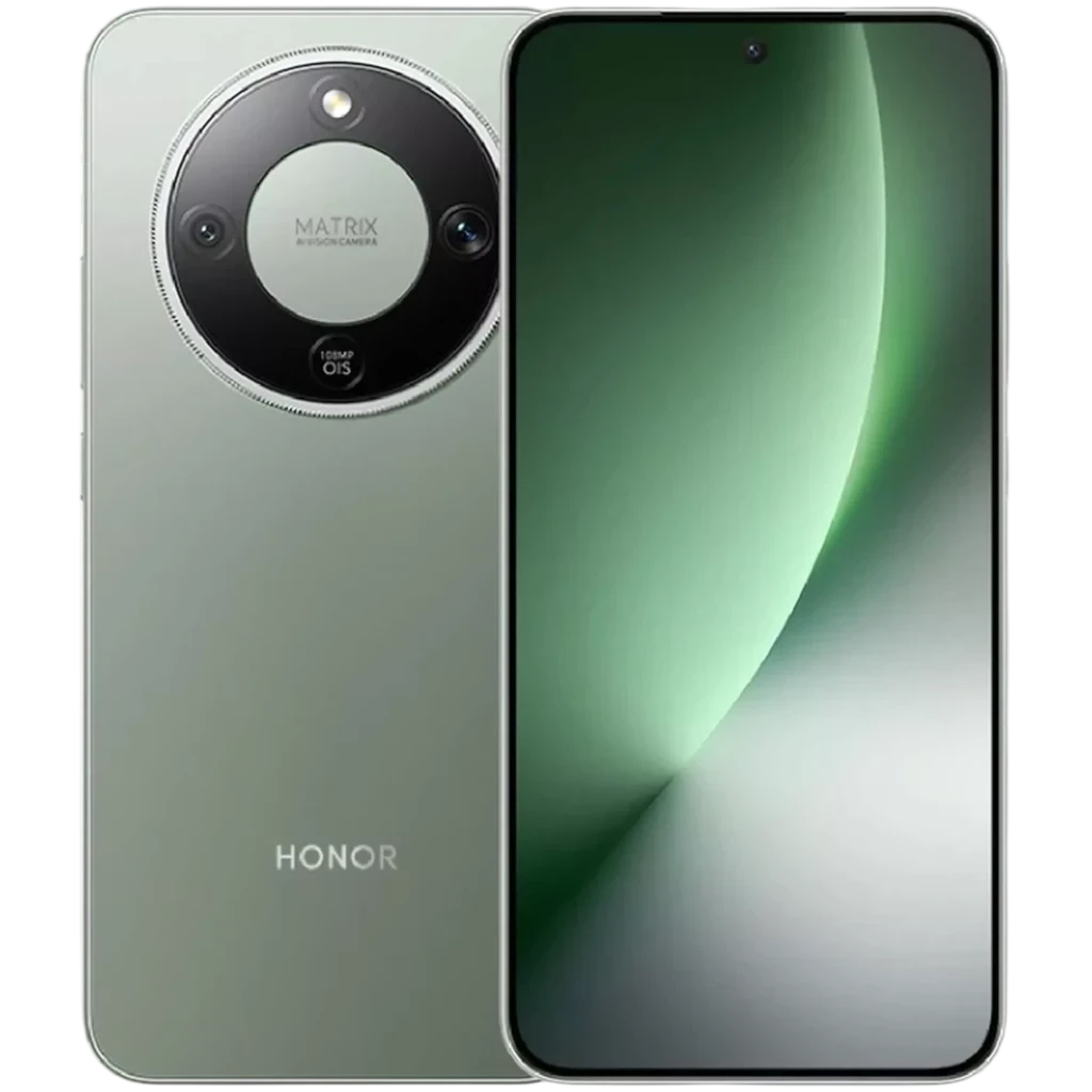 Honor Magic8 Lite 5G verde con pantalla completa y cámara trasera circular Matrix OIS; incluye auriculares Honor Earbuds X7 Lite blancos en estuche compacto - Ítem13