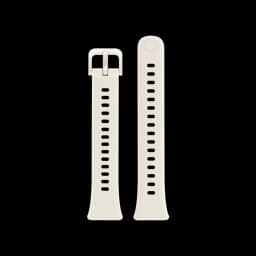 Bracelet de rechange blanc pour Huawei Band 11, silicone lisse, boucle classique, multiples perforations pour réglage précis, design fin et élégant