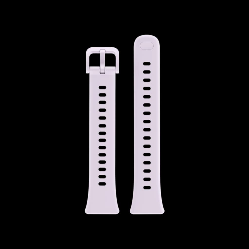 Correa violeta para Huawei Band 11, silicona flexible con hebilla clásica y múltiples orificios de ajuste, diseño estrecho y bordes suaves