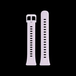 Bracelet de rechange violet pour Huawei Band 11, silicone souple, deux pièces avec boucle et multiples trous, style épuré et ajustable